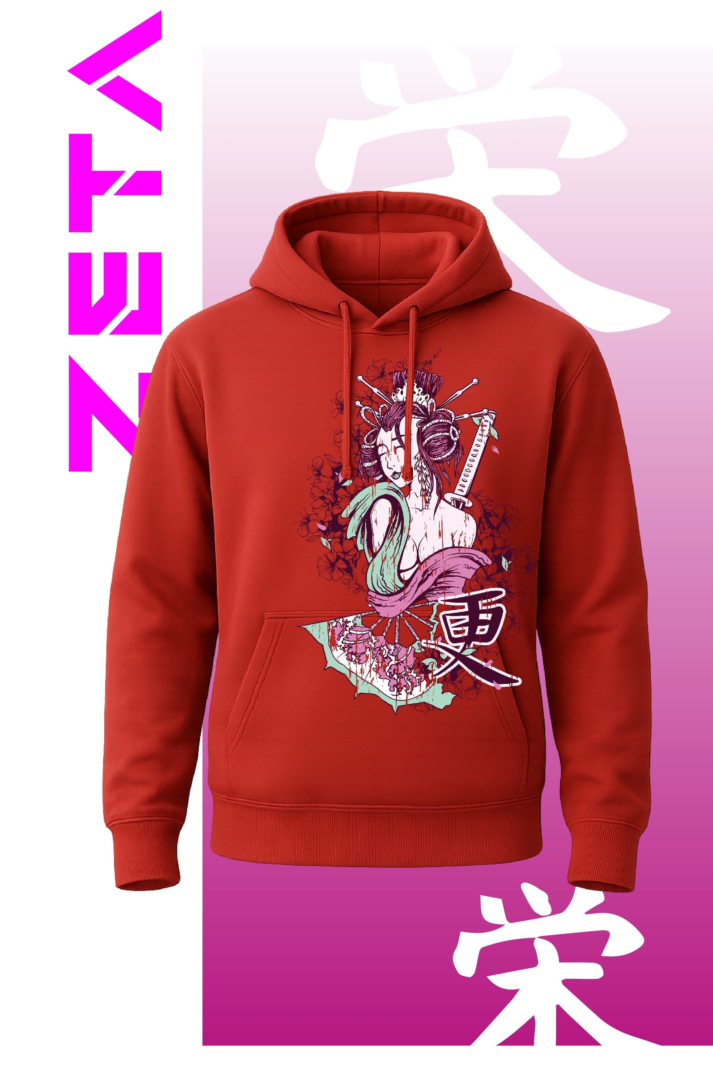 hoodie rojo jpo